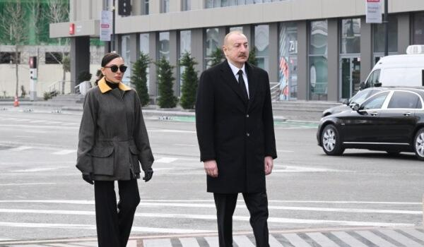   Prezident və xanımı Xocalı soyqırımı abidəsini ziyarət etdi